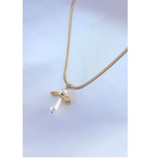 316L Çelik Gold Renk İtalyan Zincir Model Piyon Figür Kadın Kolye