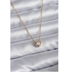 316L Çelik Zincir Gold Renk Charm Kadın Kolye