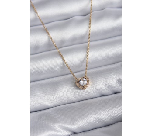 316L Çelik Zincir Gold Renk Charm Kadın Kolye