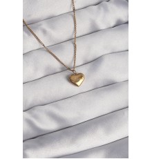 316L Çelik Gold Renk Kalp Model Love Kolye