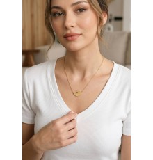316L Çelik Gold Renk Zincir Kuğu Model Kadın Kolye