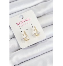 Xuping Zirkon Taşlı I Model Gold Renk Kadın Küpe