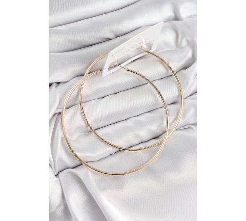 Pirinç Halka Model Gold Renk Kadın Küpe