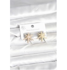 Pirinç Gümüş Renk Kutup Yıldızı Kadın Küpe