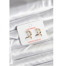 14K Gold Renk Kaplama CM Kadın Küpe