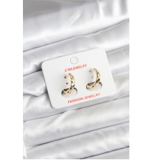 14K Gold Renk Kaplama CM Kadın Küpe