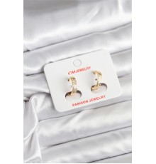 14K Gold Renk Kaplama CM Kadın Küpe