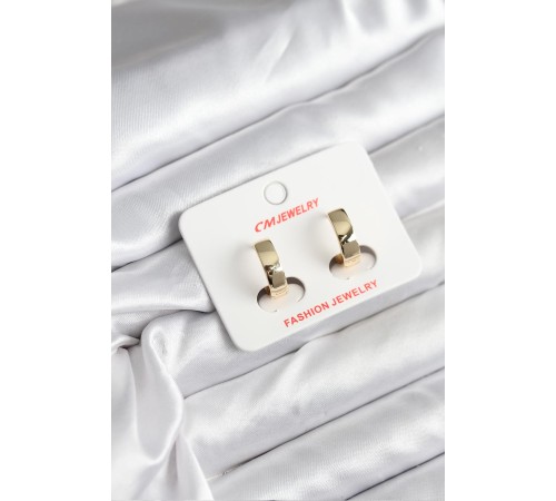 14K Gold Renk Kaplama CM Kadın Küpe