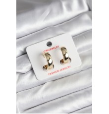 14K Gold Renk Kaplama Halka CM Kadın Küpe