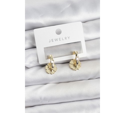 Pirinç Gold Renk Kadın Göçmen Küpe