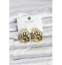 Pirinç Gold Renk Vintage Kadın Küpe