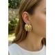 Pirinç Gold Renk Vintage Kadın Küpe
