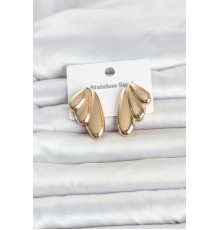 316L Çelik Gold Renk Vintage Kadın Küpe