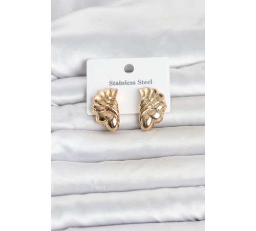 316L Çelik Gold Renk Vintage Model Kadın Küpe