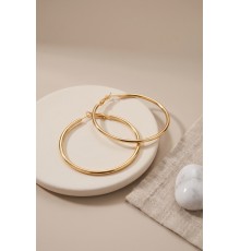 316L Çelik Gold Renk 46 mm Halka Küpe