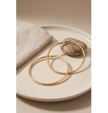 316L Çelik Gold Renk 56 mm Halka Küpe