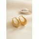 316L Çelik Gold Renk Halka Model Küpe