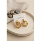 316L Çelik Gold Renk Halka Model Küpe