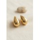 316L Çelik Gold Renk Damla Model Küpe