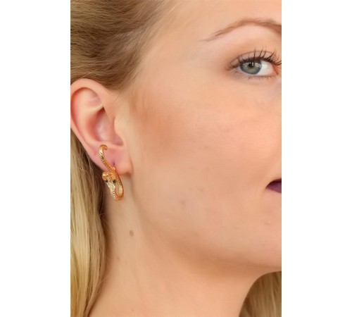 Yılan Tasarım Bayan Küpe