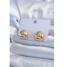 Gold Renk Pirinç Kadın Küpe