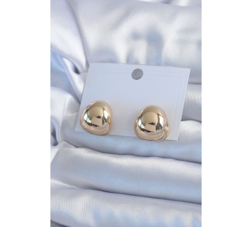 Gold Renk Pirinç Kadın Küpe