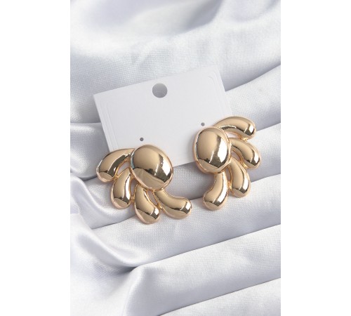 Pirinç Gold Renk Kadın Küpe