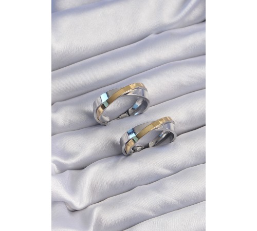 Pirinç Gold Gümüş Renkli Halka Küpe