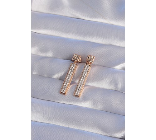 XUPİNG Rose Renk Zirkon Taşlı Su Yolu Küpe