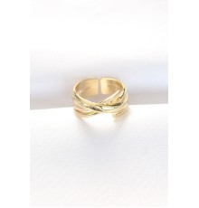 Kalın Gold Renk Ayarlanabilir Yüzük