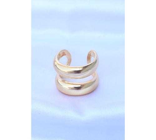 Pirinç Gold Renk Ayarlanabilir Şerit Yüzük