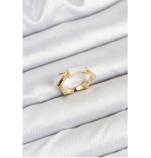 Pirinç Gold Renk Kemik Model Kadın Yüzük