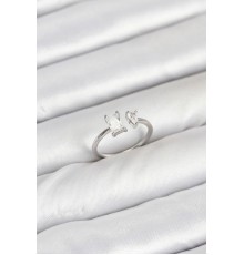 Pirinç Gold Renk Zirkon Taşlı Kadın Yüzük