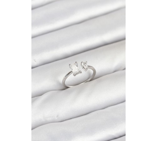 Pirinç Gold Renk Zirkon Taşlı Kadın Yüzük