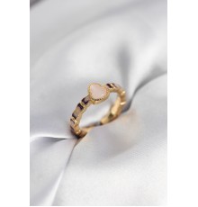 Gold Renk Mineli Su Kabağı Model Kadın Yüzük