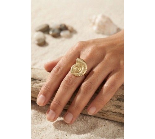 Nautilus Tasarım Gold Renk Kadın Yüzük
