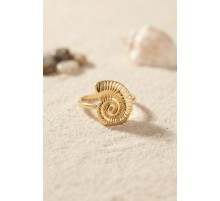 Nautilus Tasarım Gold Renk Kadın Yüzük