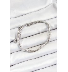 316L Çelik Gümüş Renk Kalın Yılan Zincir Erkek Bileklik