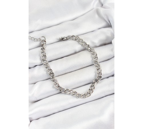 316L Çelik Gümüş Renk Zincir Erkek Bileklik
