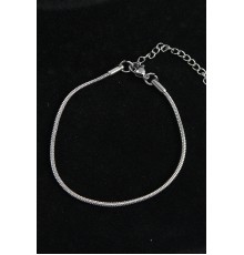 316L Çelik Oval İtalyan Model Gümüş Renk Erkek Bileklik