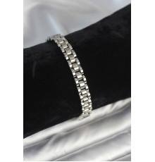 316L Çelik Gümüş Renk 7 mm Kalınlık Erkek Bileklik