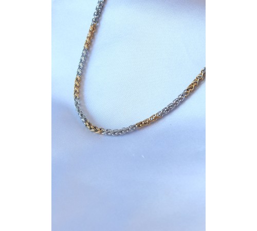 316L Çelik Mix Renk Kalın Zincir Model Erkek Kolye