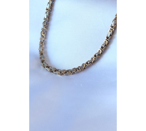 316L Çelik Mix Renk Kral Zincir Model Erkek Kolye