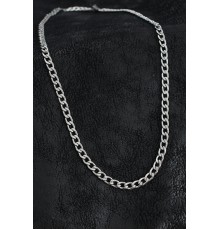 316L Çelik Kalın Klasik Zincir Model Gümüş Renk Erkek Kolye