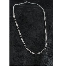 316L Çelik Klasik Zincir Model Gümüş Renk Erkek Kolye