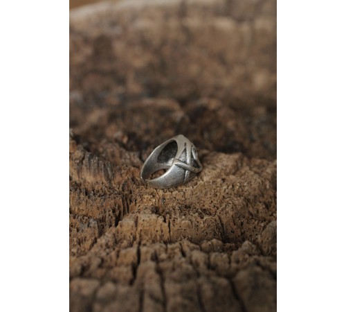 Ayarlanabilir Kuru Kafa Tasarımlı Erkek Yüzük