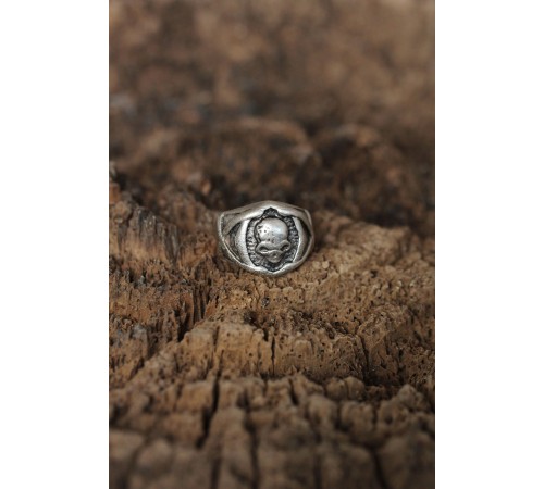 Ayarlanabilir Kuru Kafa Tasarımlı Erkek Yüzük