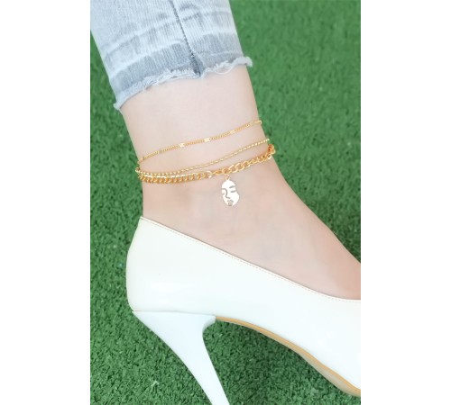 Rose Renk Zincirli Kadın Figürlü Hal Hal