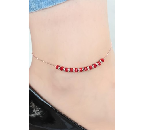 Bordo Miyuki Taşlı Hal Hal