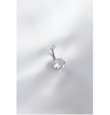 316L Cerrahi Çelik Zirkon Taşlı Kadın Göbek Piercing